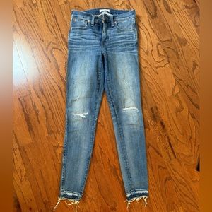 Madewell 9” high rise skinny jeans